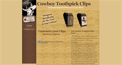Desktop Screenshot of cowboytoothpickclips.com